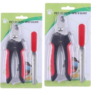Pet Nail Clippers Big Dog Nail Clippers Nail Clippers Multifunctional cat Scissors (Paper Cards (Small Red)