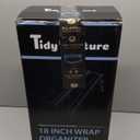 18 Inch Large Foil Wrap Dispenser with Cutter, 2 in 1 Aluminum Butcher Parchment Paper Freezer Tin Wax Cling Foil Plastic Wrap Organizer for Kitchen Drawer Bamboo Saran Storage Roll Holder