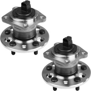 Autoround Pair 512041 Rear Wheel Hub and Bearing Assembly Fit for Toyota Sienna 1998-2003 V6 3.0L 5 Lugs w/ABS