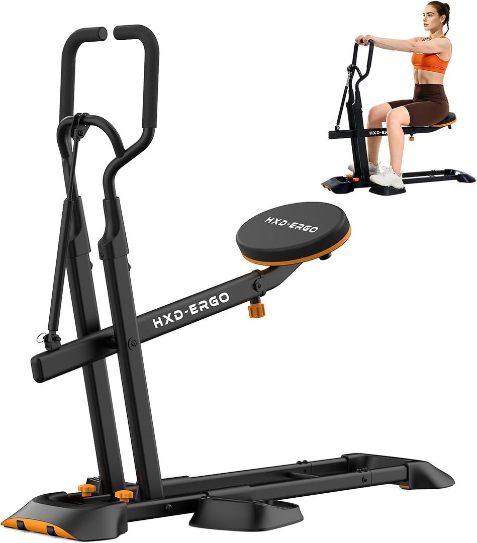 Deep Squat Machine for Home with 3-Level Adjustable Seat | Guided Squat Protects Knees, Easy Assembly, 275lbs Capacity, Lower Body Trainer for Home, Gym Equipment For Legs Glutes Core