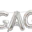 2 Set 14Pcs Silver Engaged Letter Balloons 16in Balloon Foil Letter Decorations Party Decor Silver Letter Balloons Engaged Party Supplies