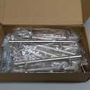 homdiy Cabinet Handles Brushed Nickel Cabinet Pulls - HD201SN Modern Drawer Handles Stainless Steel Cabinet Hardware 4-1/2in Hole Centers Kitchen Cabinet Handles Cupboard Handles