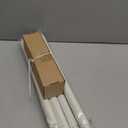 TANGWIN White Farmhouse Curtain Rods for Windows:72-144" Heavy Duty Adjustable Curtain Rod for Bedroom Living Room,Boho Decorative Rustic Drapery Rods with Vintage Coastal Texture Finial,Antique White