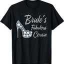 Bride's Fabulous Cousin, Cousin Of The Bride T-Shirt (Black)