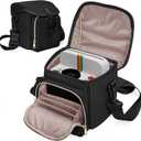 Camera Sling Bag Compatible with Polaroid Now 2nd/3rd Instant Camera, Crossbody Bag with Adjustable Strap, Black