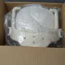 Kid's Bike seat Rear Child Carrier Bike Chair for Bicycle Kids seat for Children 2~4 Years,Weight 55 lbs (rear mounted off white)