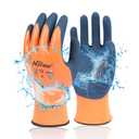 DS Safety Waterproof Work Gloves Hycool Grip Working Gloves L6201(Orange) (3, S)