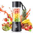 Cordless Mini Blender Make Smoothies & Shakes - Portable Blender with 380ML BPA-Free Travel Cup, USB Rechargeable, Easy to Clean, Suit in Gym/Office