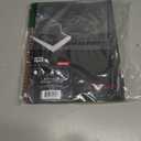 Black n' Red Notebook, Business Journal, 11" x 8", 70 Sheets, Ruled, Optik Paper, Scribzee App, Flexible Poly Cover, Wirebound, Black (K67030)