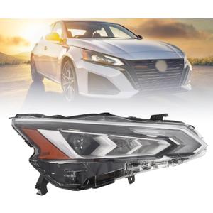 Passenger Side Headlight Assembly Compatible with Altima 2019-2022 Headlamp w/Projector DRL 260106CA5B 260106CA0A (Right)
