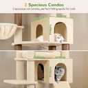 Globlazer Tall Cat Tree for Indoor Large Cats, 75 inch, F75C, Beige