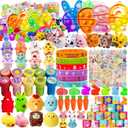 124 PCS Easter Egg Fillers, Easter Basket Stuffers, Easter Party Favors for Kids Boys Girls, Easter Egg Stuffers, Bulk Easter Toys, Easter Gifts, Pinata Goodie Bags Stuffers, Classroom Prizes
