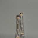 Foundation Makeup Brushes, 2Pcs Premium Dual-Ended Makeup Brush (Foundation, Powder, Blush & Contour Brushes) for Buffing Liquid, Cream, Powder, Blending Face Brush, Fit for Home, Travel & Gifting