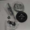 Rolling Fence Gate Wheel for Metal Wooden Fence Chain Link Farm Support Rubber Wheel Sliding Gate Kit and Adjustable Steel U Bolts(6 Inch)