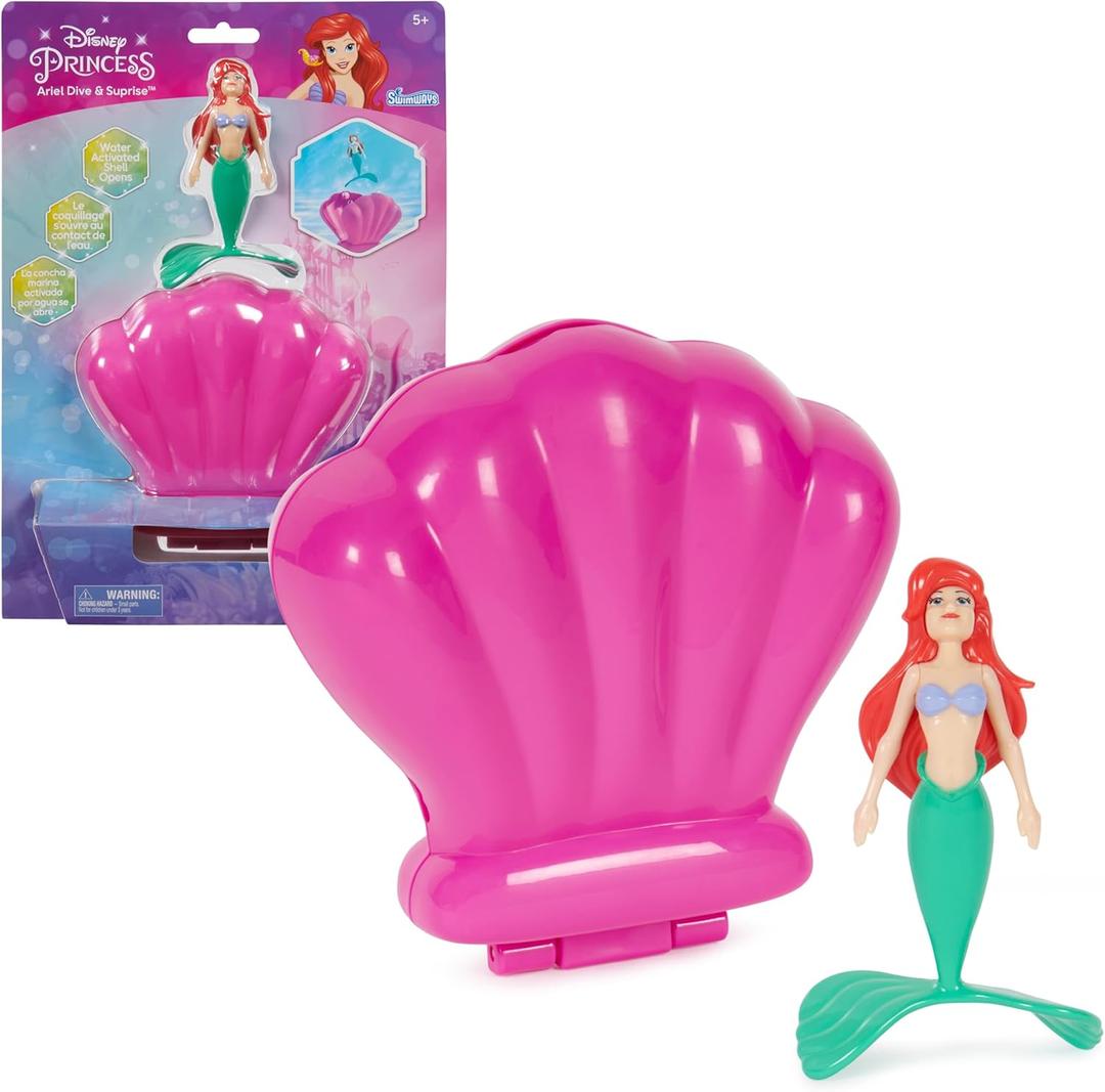 Swimways Disney Princess Ariel Dive N Surprise, Swimming Pool Accessories & Kids Pool Toys, Little Mermaid Party Supplies & Water Toys for Kids Aged 5 & Up