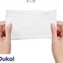 Dukal DawnMist Pre-Moistened Adult Washcloths, 9" x 13" – Soft, Disposable, Non-Sterile Wipes, 3 Pack (192 Total) – Hypoallergenic & Gentle for Personal Hygiene or Caregiving