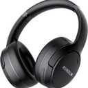 RUNOLIM Hybrid Active Noise Cancelling Headphones, Wireless Over Ear Bluetooth Headphones with Microphone, 70H Playtime, Foldable Headphone with HiFi Audio, Deep Bass for Home Travel Office (Black)