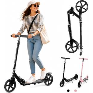 Kick Scooter for Big Kids Teens Adults,Heavy Duty Frame,8" PU Wheels
