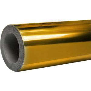 VViViD Gold Mirror Chrome Winyl Car Wrap Self Adhesive Air Release Bubble-Free Decal Film (2.5ft x 5ft)