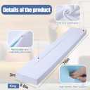 BALAPET Flodable Pillow for Headboard Gap,Bed Gap Filler Queen Size,Adjustable Bed Wedge Pillow for Headboard,Rectangular Bed Gap Filler,Foam Mattress Gap Filler(White,King)