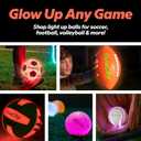 GlowCity Glow in The Dark Basketball - Sizes 5, 6, 7 Light Up Ball for Kids, Teens & Adults - Red Glow for Outdoor Games - Sports Birthday Gifts Ideas for Boys Ages 6 7 8 9 10 11 12 13 14