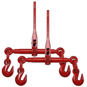 US Cargo Control Ratchet Chain Binders 3/8"- 1/2" (2-Pack), 9,200 LBS Working Load Limit, Use Ratchet Binders with 3/8 Inch Grade 70 and 3/8 Inch & 1/2 Inch Grade 43 Chain