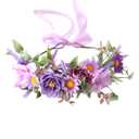 Vivivalue Wedding Flower Crown Flower Garland Headband Hair Wreath Floral Headpiece Halo Boho Party Prom Festival Photos