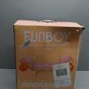 FUNBOY Giant Inflatable Luxury Clear Rainbow Dual Chaise Lounger Pool Float, Transparent Pink, Orange and Yellow Material, Perfect for a Summer Pool Party