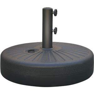 ABCCANOPY 48.5lbs Umbrella Base Water Filled Stand Market Patio Outdoor Heavy Duty Umbrella Stand Holder(Black)