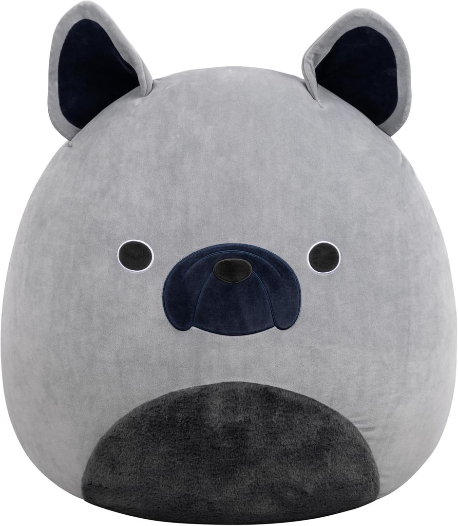 Squishmallows Original 24in Regz The Grey French Bulldog  Official Jazwares Plush (Jumbo)