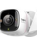 Tapo ColorPro Wi-Fi Outdoor Camera | Plug-in | Daylight Clarity at Night | 2K QHD | Person/Pet/Vehicle Detection | Local/Cloud Storage | 127 FOV | Built-in Siren C325WB