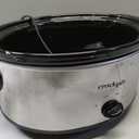 Crock-Pot 7-Quart Manual Slow Cooker, Family Size Serves 8+ People & Fits 6-lb Roast, Removable Stoneware with Warming Setting, Dishwasher Safe for Easy Cleanup, Stainless Steel