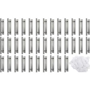 Barydat 40 Pack Self Stick Push Pull Helper Stick on Drawer Pulls ABS Plastic Adhesive Door Cabinet Handles Peel Sticks Cabinet Handles for Kitchen Sliding Door Furniture