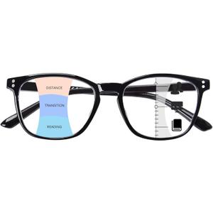 Progressive Multifocus Reading Glasses Women Men Blue Light Blocking Computer Readers Spring Hinges Eyeglasses
