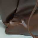 Work Tote Bags for Women 15.6 Inch - Laptop Tote Bag with Zip Compartments - Large PU Leather Office Purse Computer Briefcase (Choc)