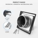 HWG 6" Outdoor Dryer Vent Cover – Stainless Steel Wall Vent Hood with Gravity Flap – Weatherproof Exterior Exhaust Fan Cover for Home & Commercial Use – Pest & Draft Protection