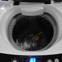 BLACK+DECKER 0.9 Cu. Ft. Portable Washer, 6.6 lb. Capacity Washing Machine for Homes & Apartments, 5 Wash Cycles, Quick Connect Sink Adapter and Drain Hose Included, Transparent Lid, BPWM09W, White