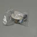 RV Water Inlet Connection City Water Fill Inlet Flange Brass with Check Valve, 3/ 4 NH Female to 1/ 2 NPT Male RV City Water Inlet, Lead-free Brass RV Fresh Water Inlet with Dust Plug for RV Camper(White)