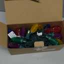 Vintage Christmas Lights, 26FT 50 LED C9 Colorful Bulbs String Lights, UL Certified Outdoor/Indoor Waterproof Shatterproof Christmas Decorations Lights, Multi-Colored