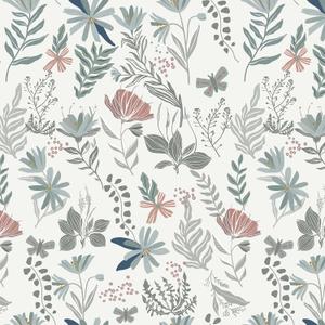 PeonyQueen Floral Wallpaper Peel and Stick Boho Contact Paper 17.3 x 393 Vintage Removable Self Adhesive Wallpaper for Bedroom Bathroom Waterproof Wildflower Botanical Wall Paper Home Decor Vinyl ﻿