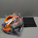 Fall Protection Premium Safety Harness with Shock Absorbing Lanyard, Vented & Padded Shoulder, Legs & Back - Upgrade 4 Quick Buckles (Dark Green)