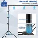 12 x 10ft Photo Video Studio Heavy Duty Backdrop Stand, Adjustable Photography Background Support Systemt Kit with Shock-Proof Spring, Carrying Bag, 6 Clamps