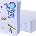 6 Pack Hardcover Blank Book,5x5 Inch Unlined Sketchbook Journal - 18 Sheets/36 Pages Each, Bulk Pack of White Hardcover Blank Books for Writing, Drawing Make Your Own Book, Multi-Purpose for Students & Adults
