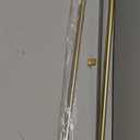 Warm Gold Disc Curtain Rods, 28-48 Inches Window Curtain Rod,Adjustable Room Darkening Drapery Rod with Aluminum Finials and Brackets,Wrap Around Design