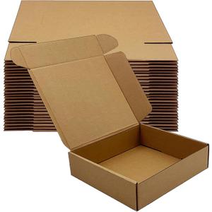 Shipping Boxes 8x7x2 inch 25 Pack,Brown Corrugated Boxes Mailer Packaging for Mailing Small BusinessE-Commerce Gift Boxes for Wrapping Present Moving Storage Heavy Duty Recycled Cardboard Boxes