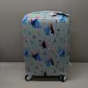 American Tourister Disney Frozen Carry-On Luggage - Airline Approved, Durable Hardshell with Favorite Frozen Characters - Roll Confidentially with Spinner Wheels & Colorful Adjustable Handle