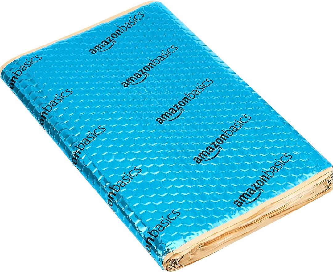 Amazon Basics Car Sound Deadening Mat, 14.5" x 10", Pack of 10 (Blue)