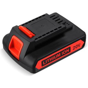 LBXR20 20V 3.0Ah Replacement for Black and Decker 20V Lithium Battery Max LB20 LBX20 LBXR20-OPE LBXR2020-OPE LB2X4020-OPE LBXR20B-2 LST220 LST300 Cordless Power Tool 1 Pack