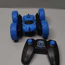 Remote Control Car, RC Cars Toys for Kids Ages 6-12, 4WD Stunt Car with LED Lights & 360 Flips, 2.4GHz, Upgraded USB-C Modular Batteries, 8-10 Year Old Boys Birthday Gift 1-Blue