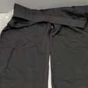 Women's Black Pants, Work Black Straight Trousers with Pockets, Black, Size 118, 16x32